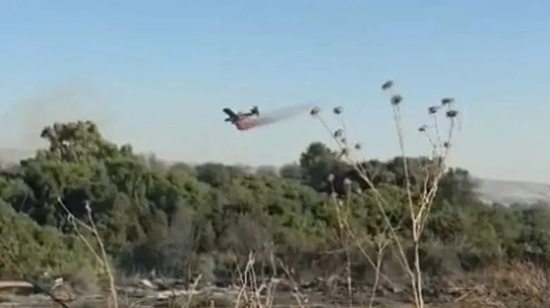 Fire erupts in Tel Dan reserve: Hikers evacuated, flames contained