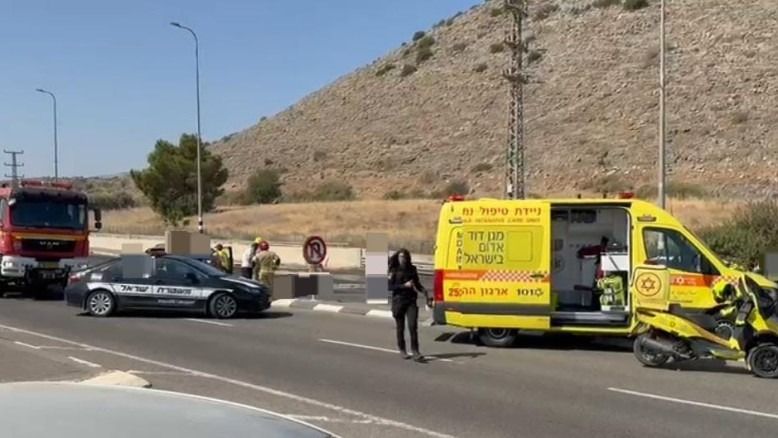 Moderately Injured Near Milkiyya, Evacuated by Helicopter to Rambam